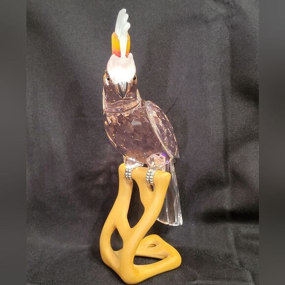 Swarovski Crystal Pink Cockatoo Figurine Cryatal Paradise Birx Collection - Picture 3 of 16